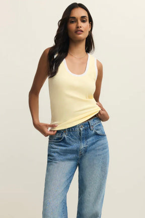 Sirena Colorblock Rib Tank Pineapple