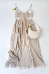 Embroidered Midi Dress