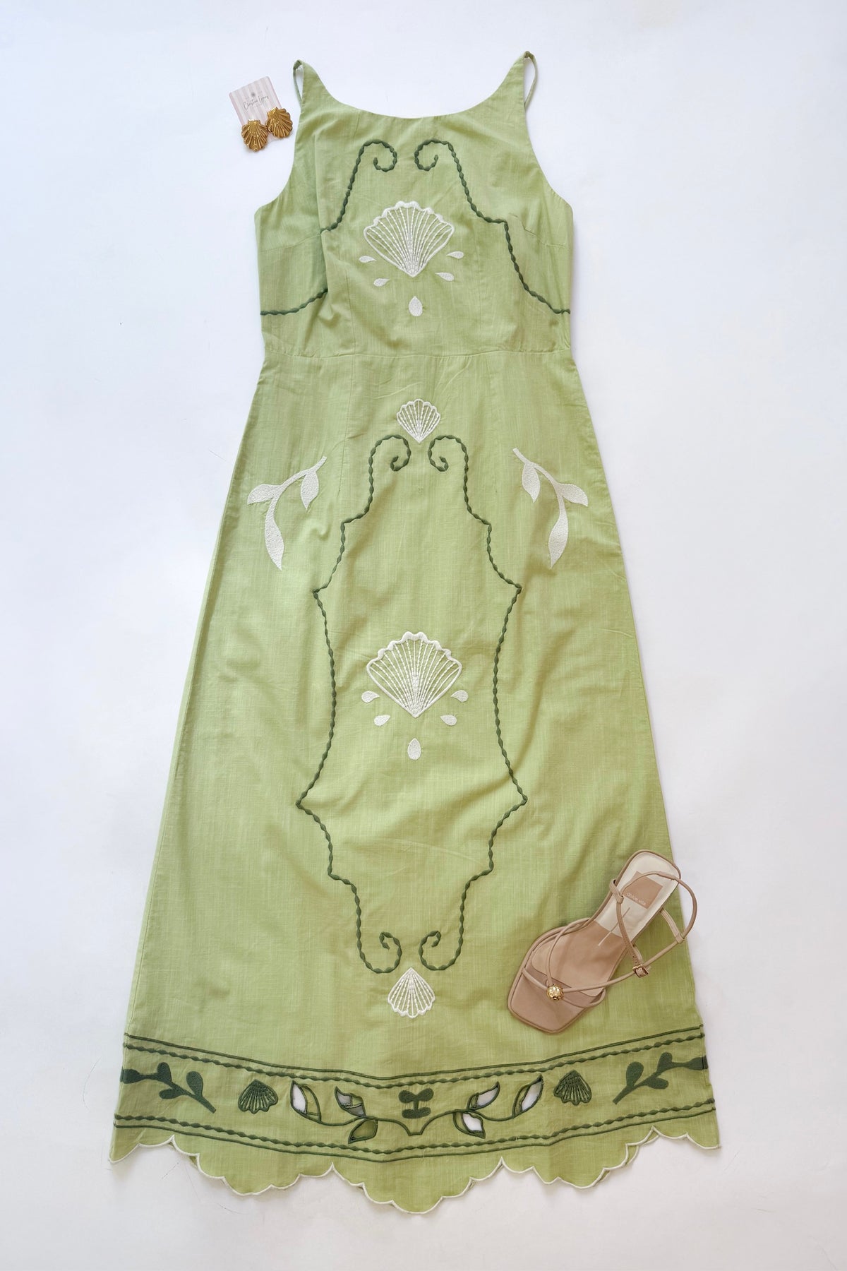 Francis Midi Dress Pastel Mint