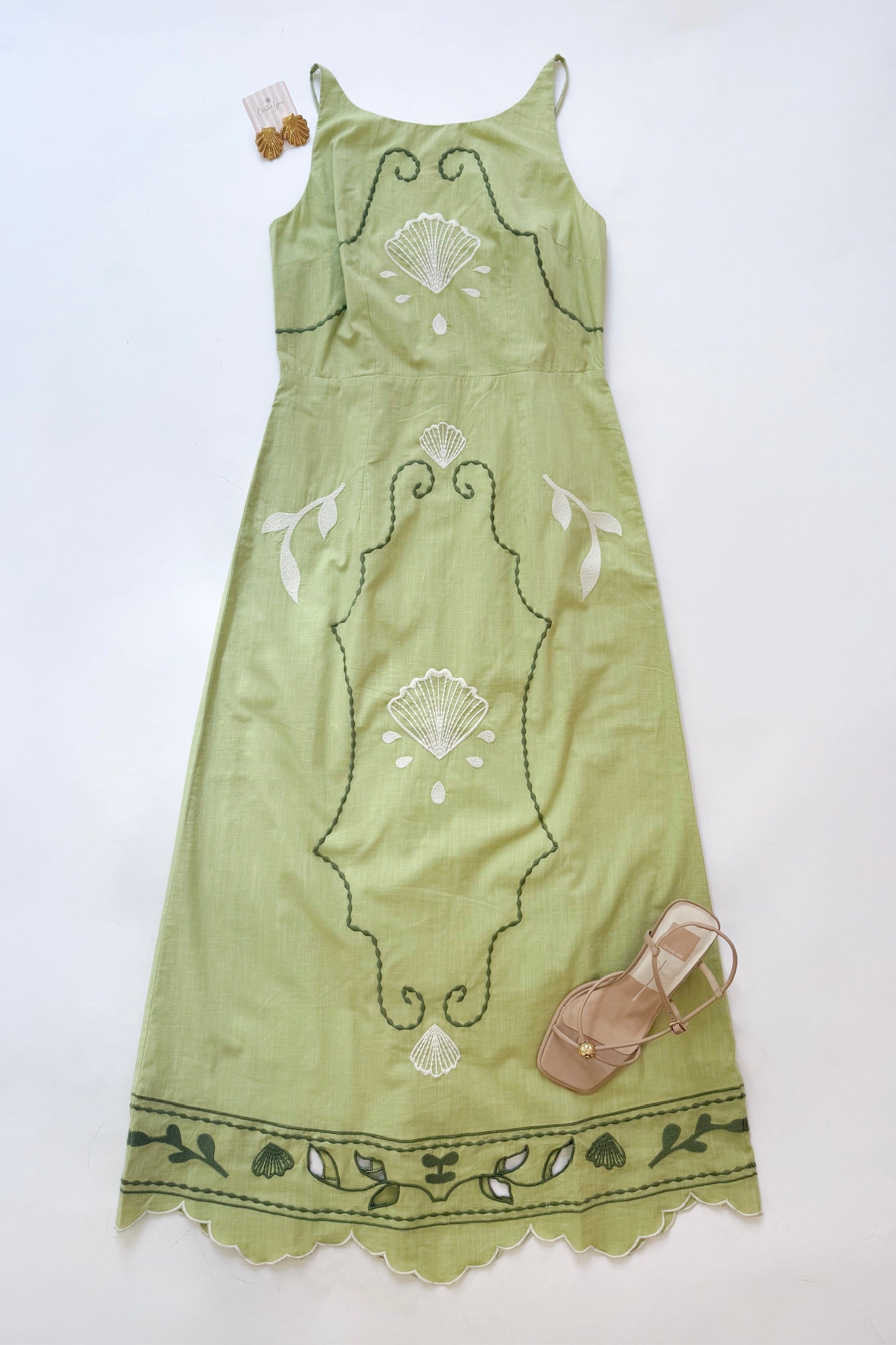 Francis Midi Dress Pastel Mint