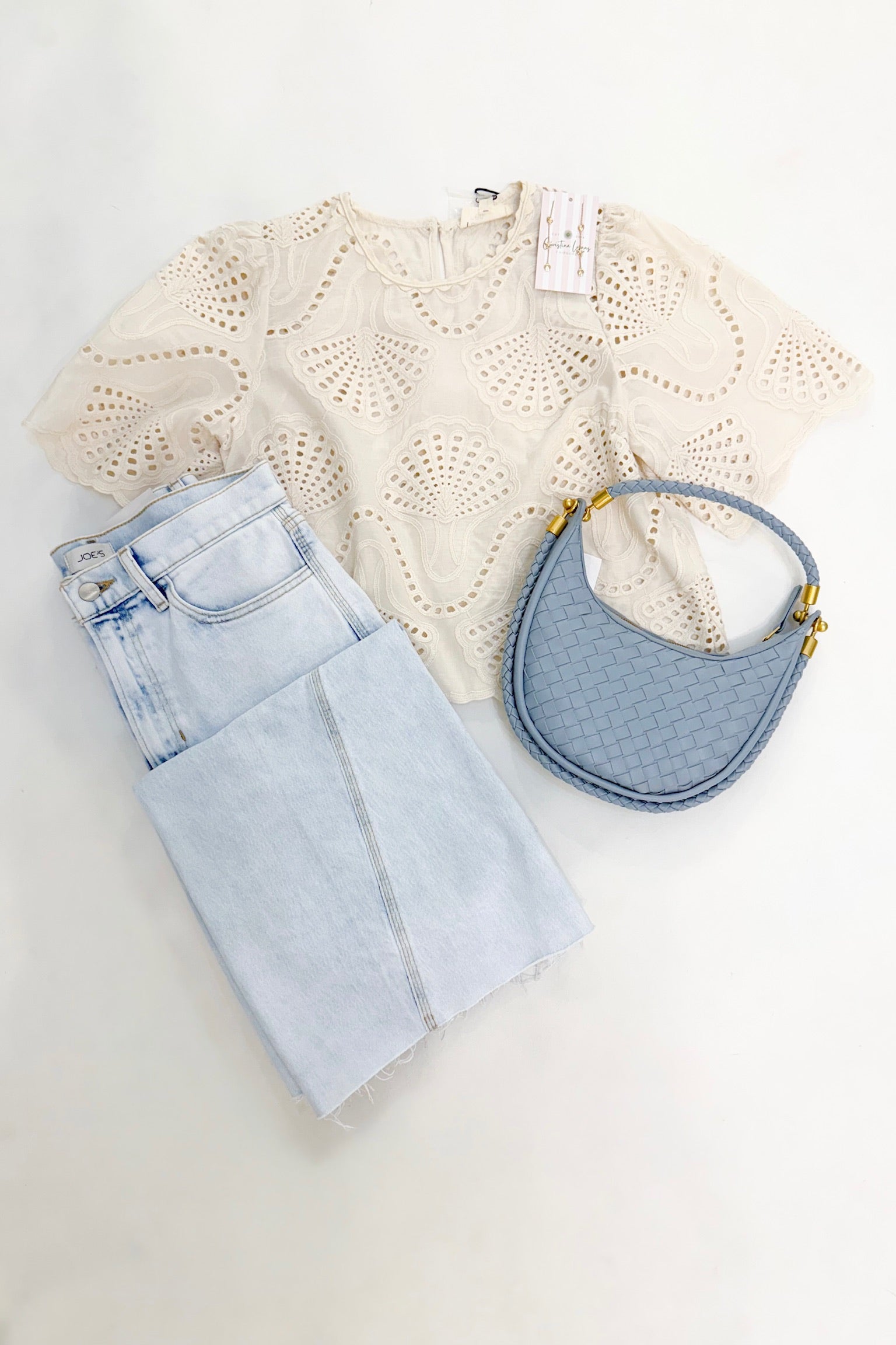 Cannes Eyelet Top