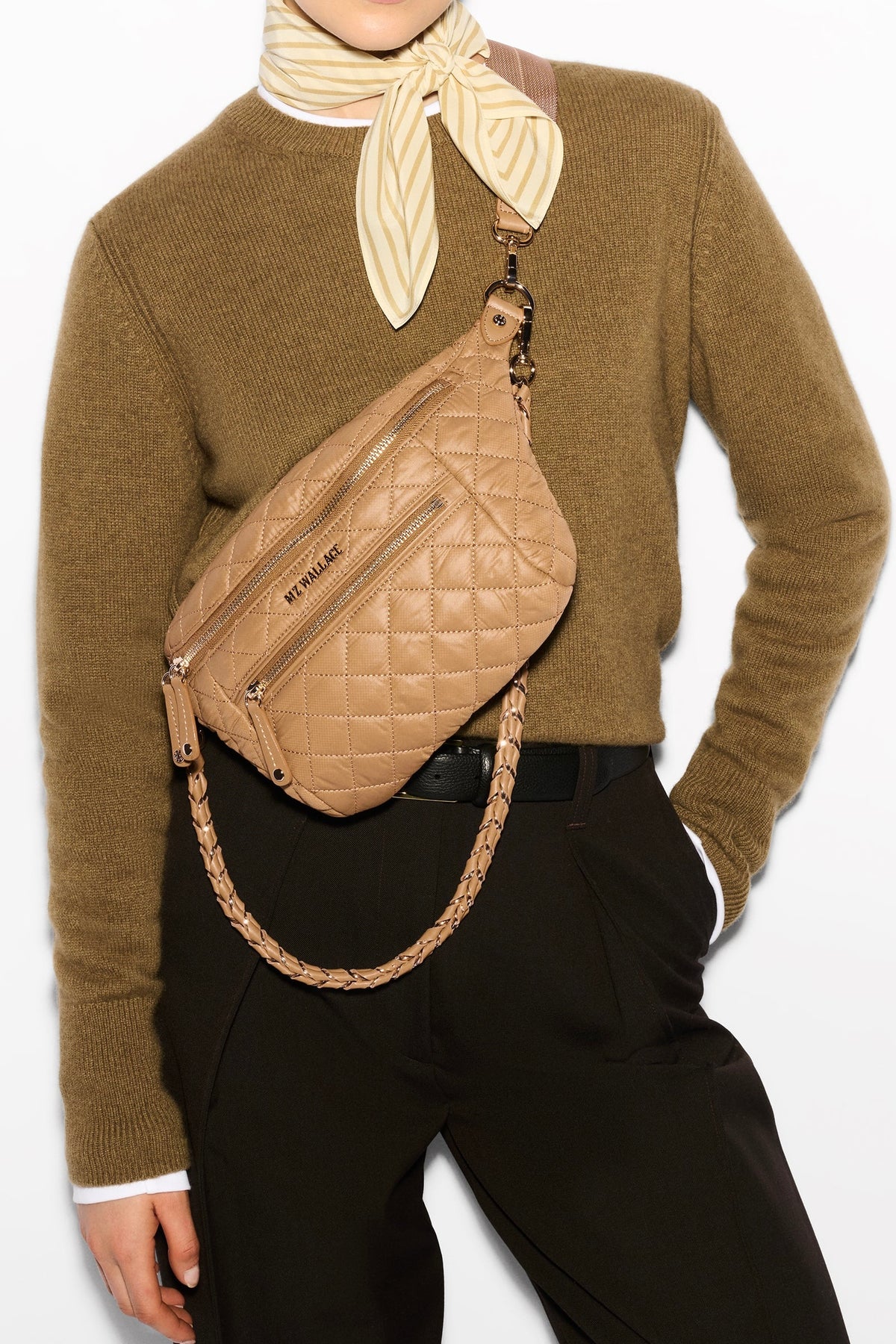 Small Crosby Crossbody Sling Bag Caramel