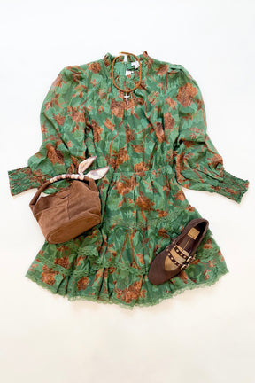 Carter Dress Forest Florals