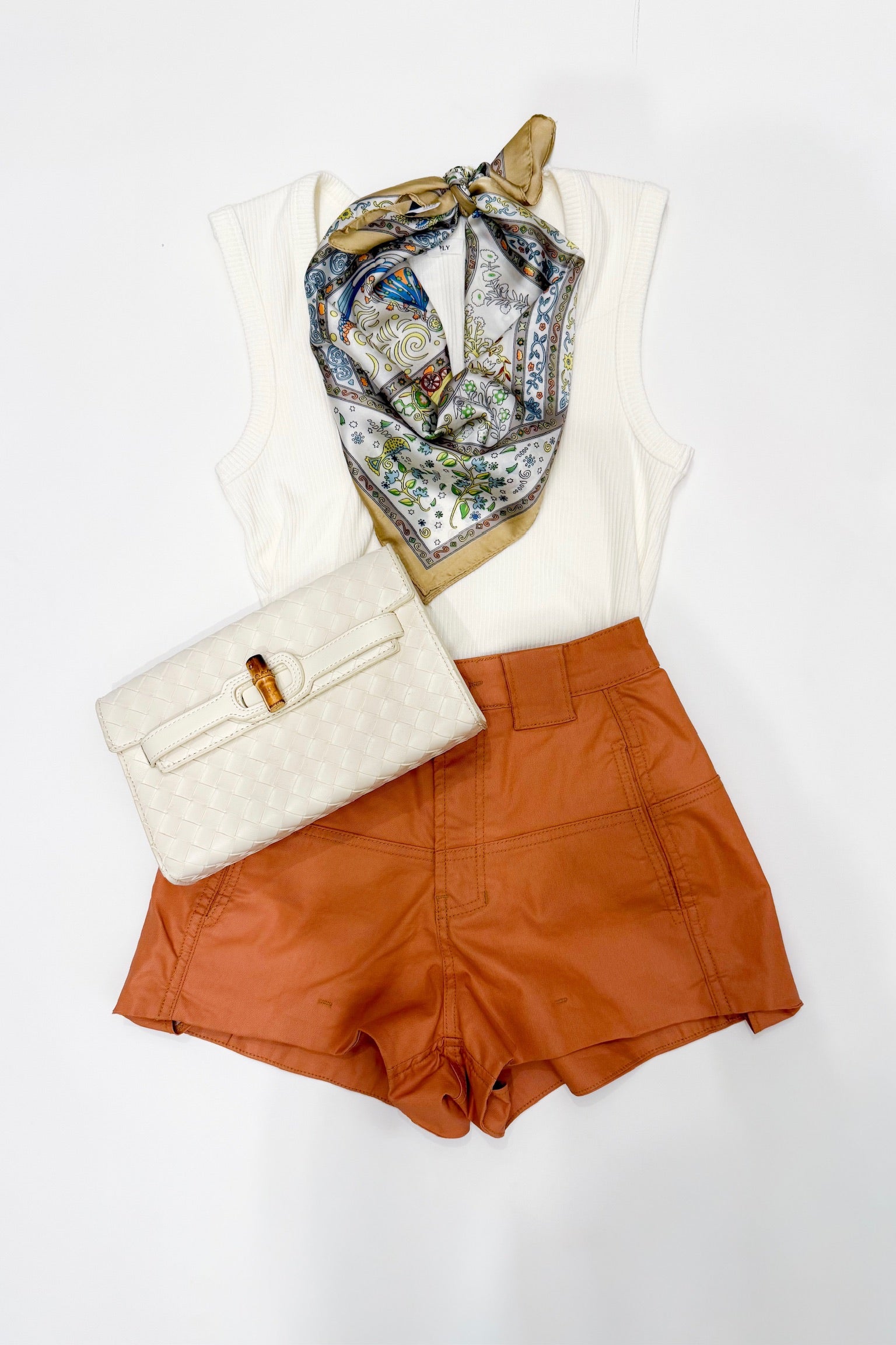 Camel Coated Shorts