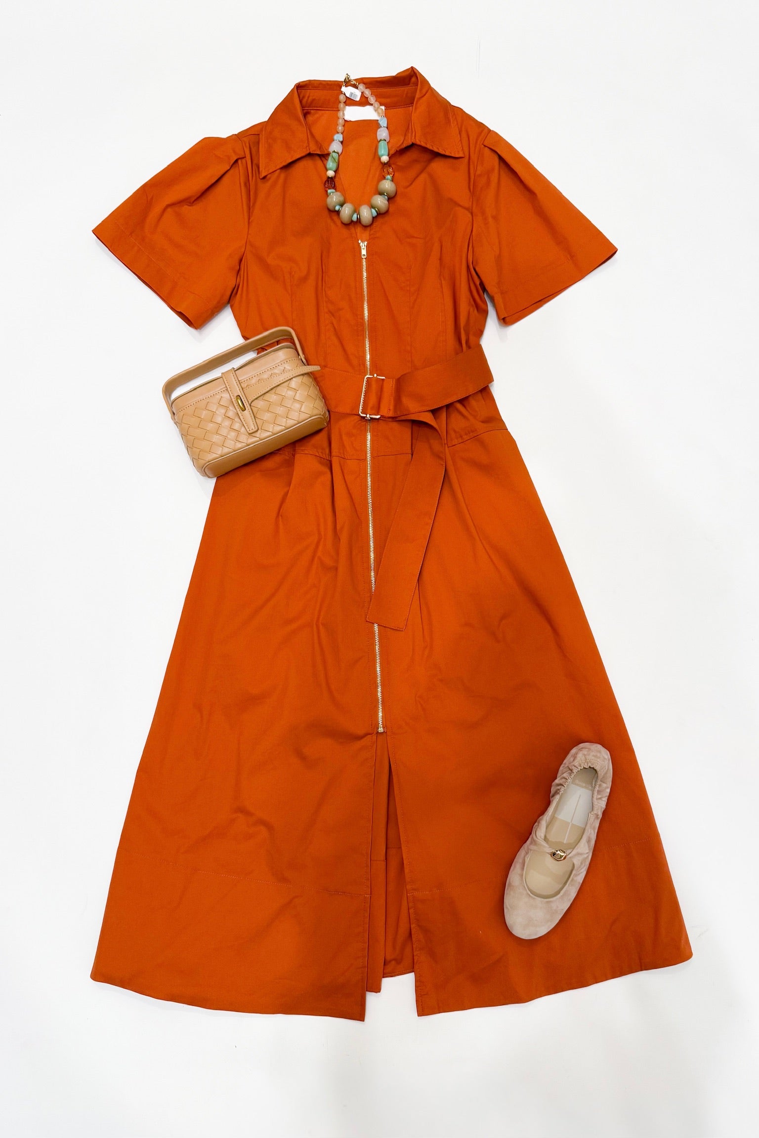 Crew Dress Orange