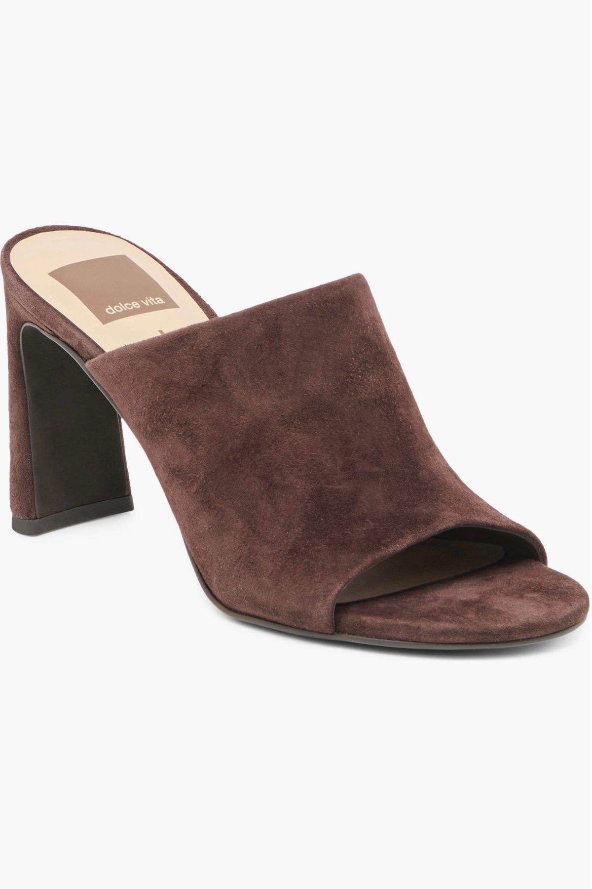Shely Suede Mule Mahogany
