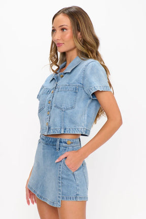 Monroe Denim Skort