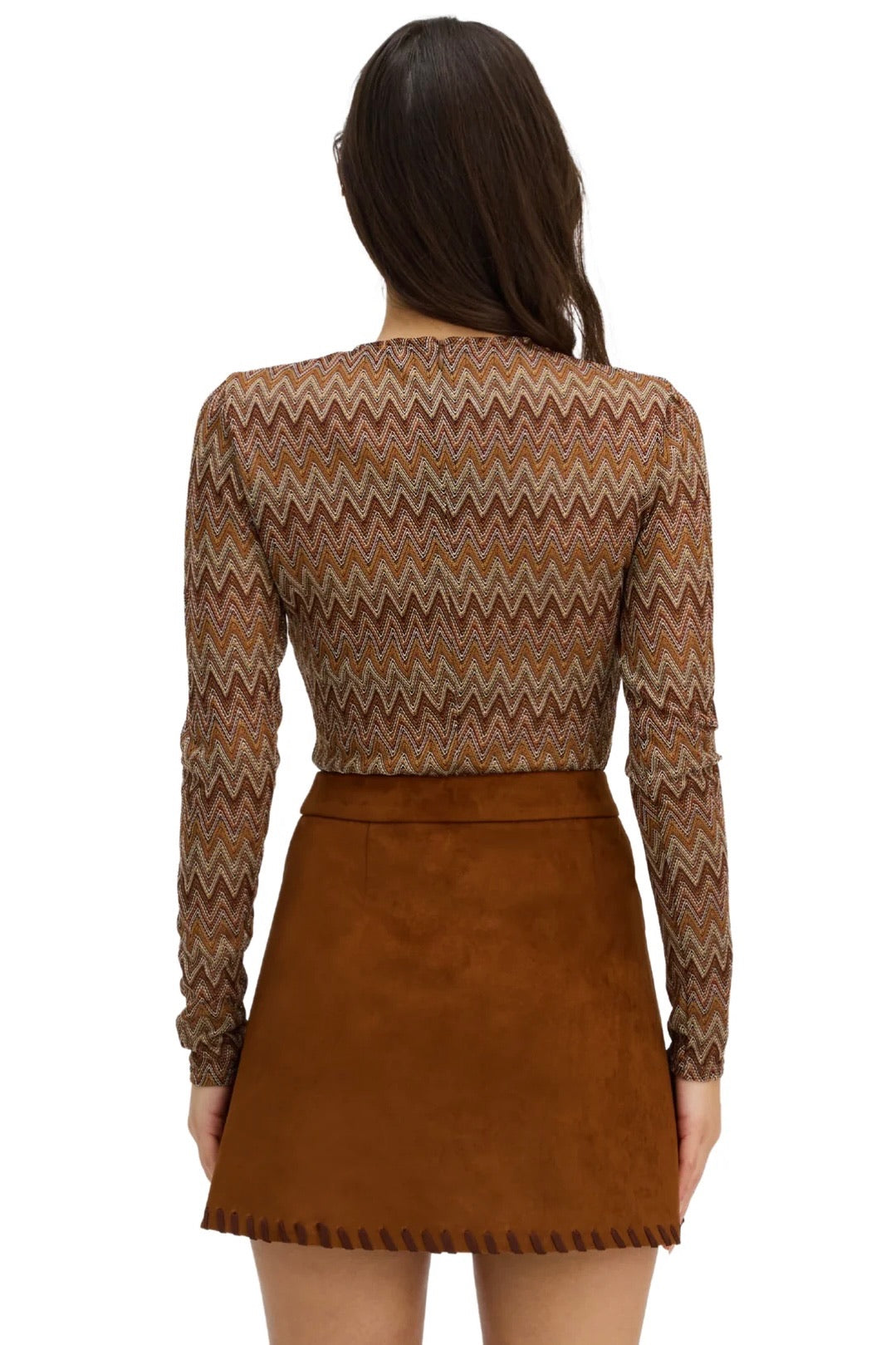 Noelle Top Chestnut Multi