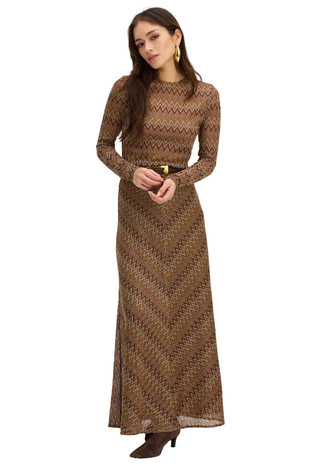 Olive Skirt Chestnut Multi