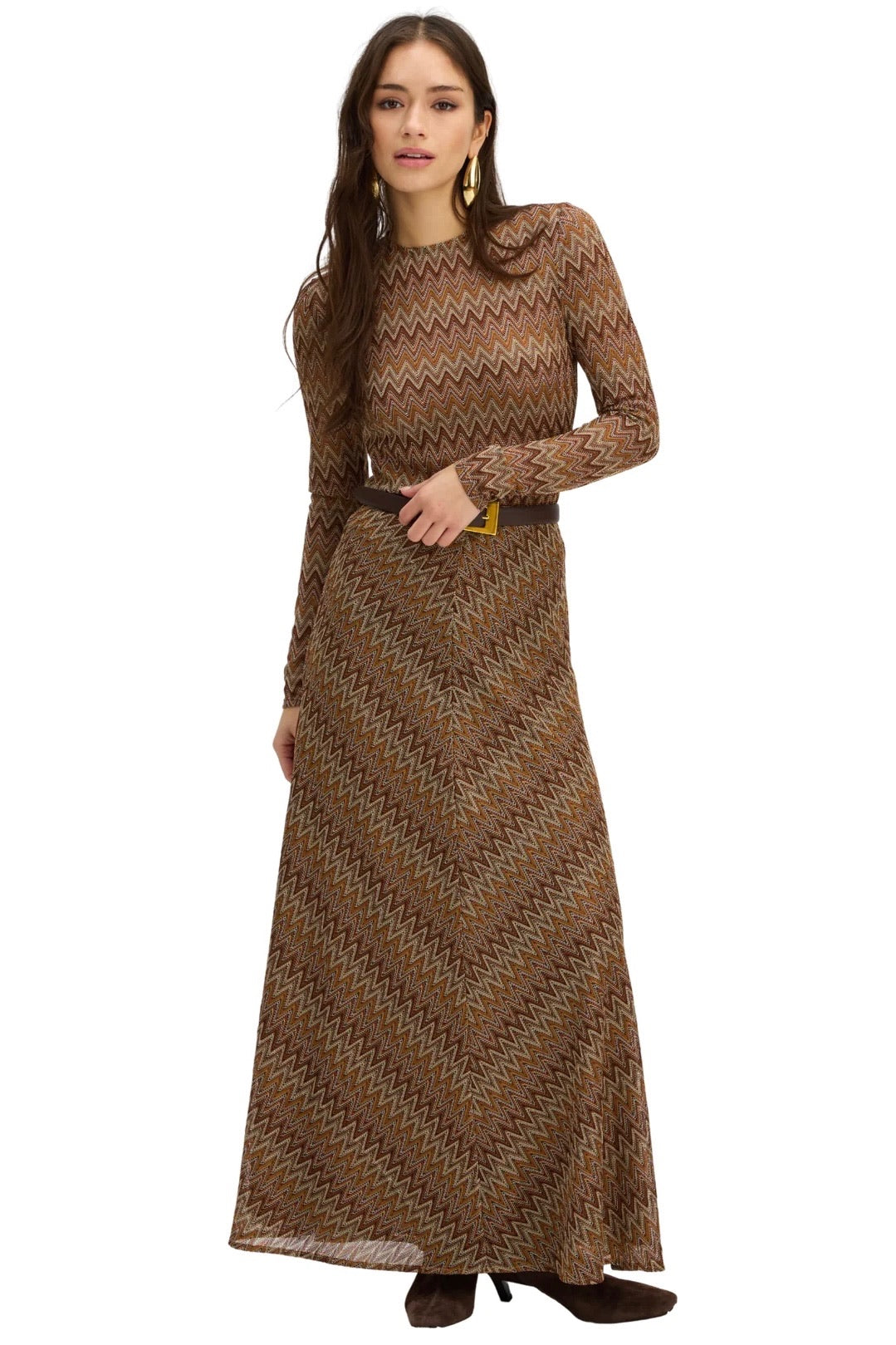 Olive Skirt Chestnut Multi