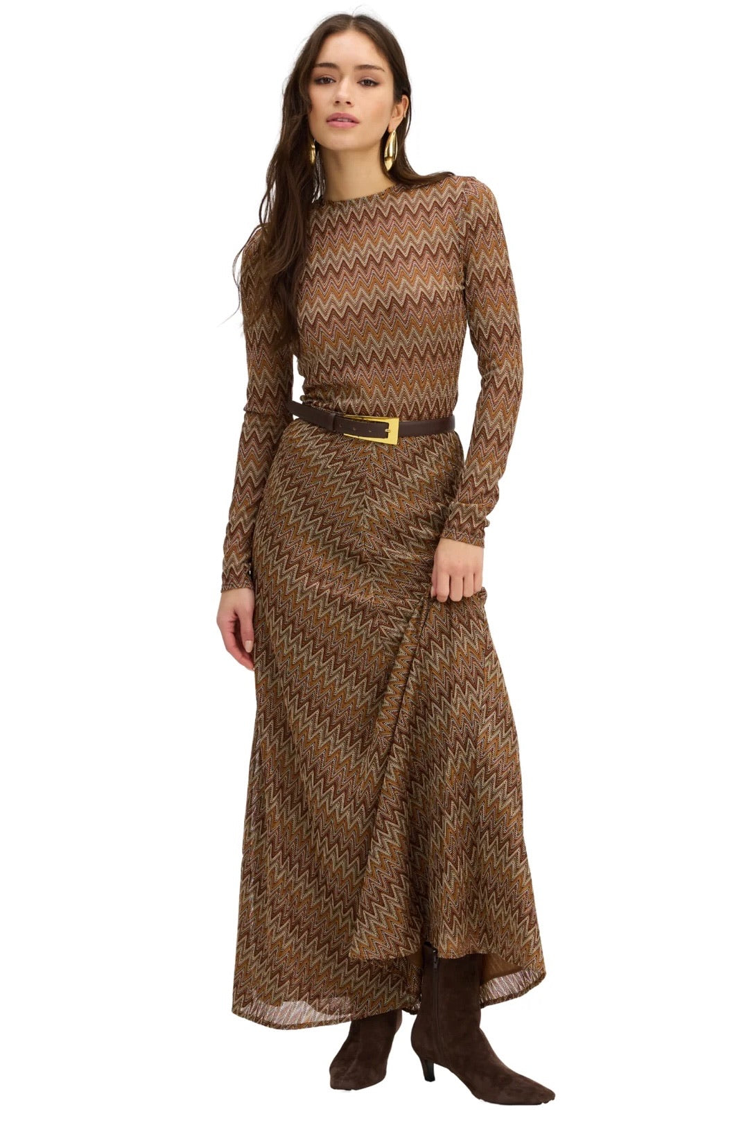Olive Skirt Chestnut Multi