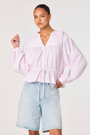 Jessalyn Top Pink Stripe