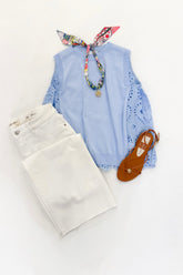 Evie Top Blue