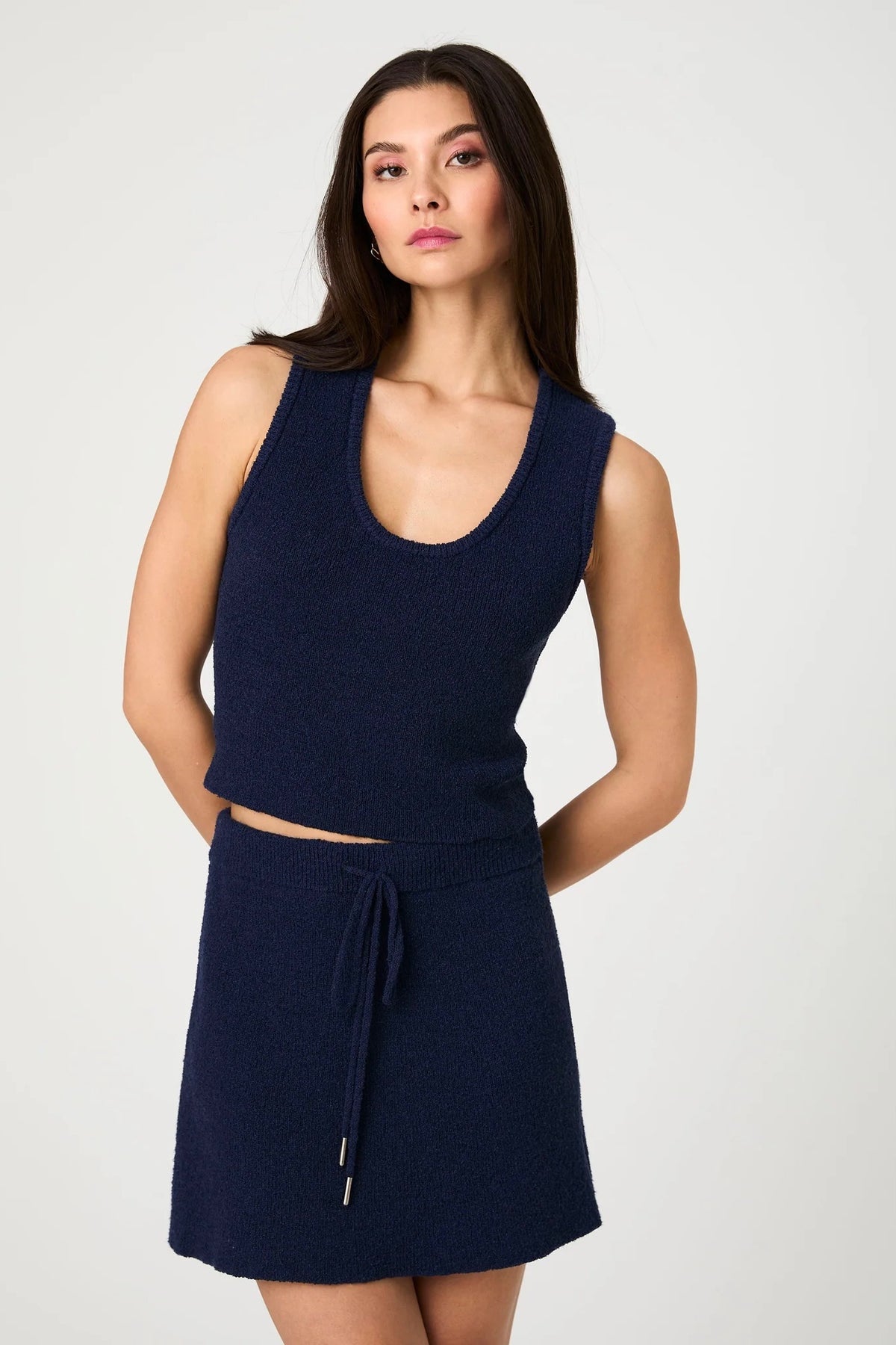Terry Spun Tank Navy