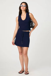 Terry Spun Tank Navy
