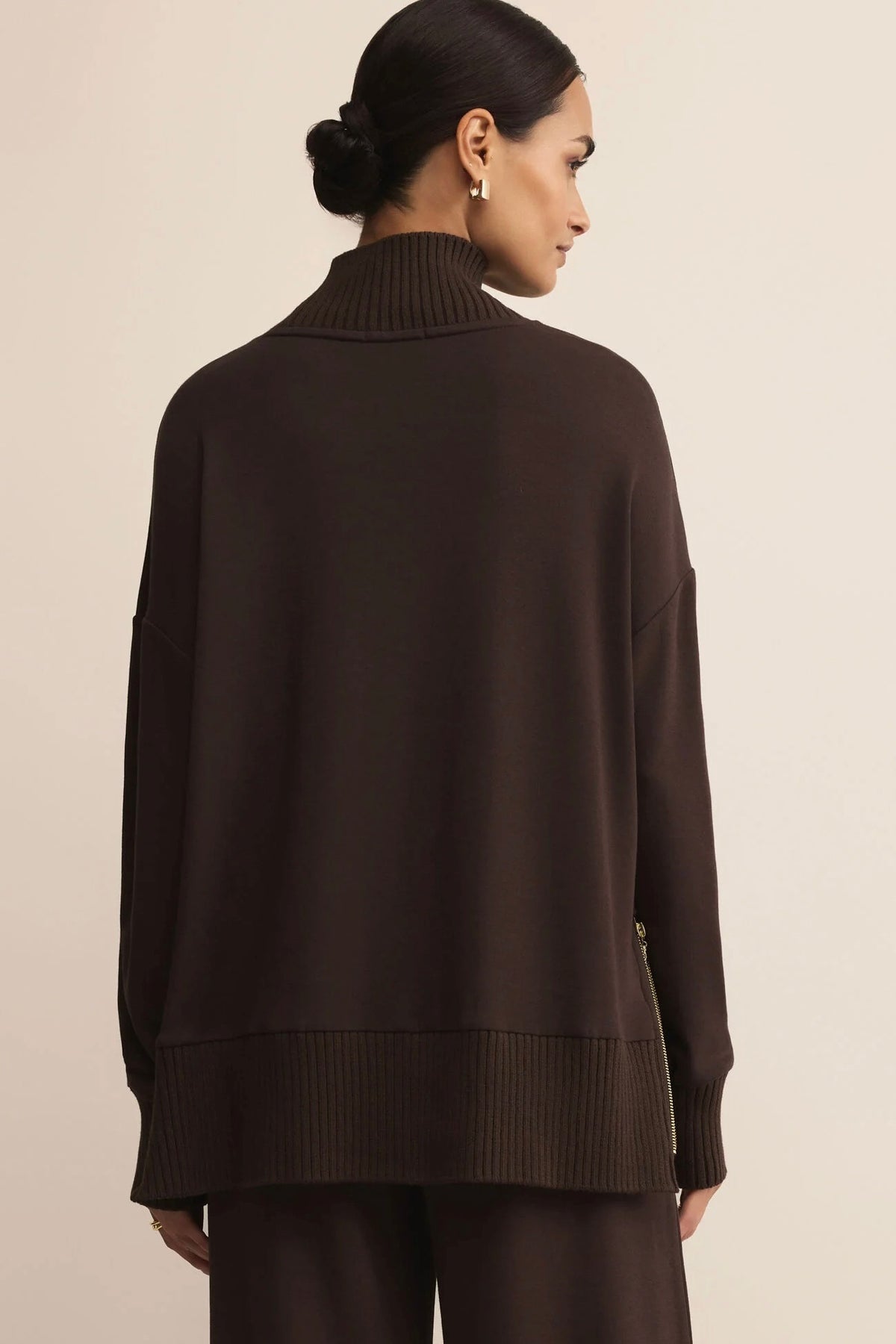 Sable Luxe Sweatshirt Chocolate