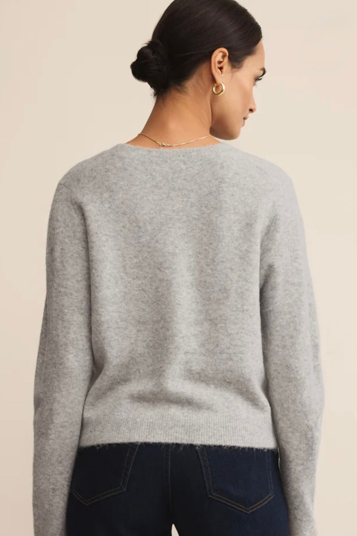 Medina Cardigan Heather Grey