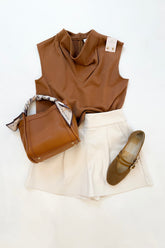 Zane Knit Top Camel