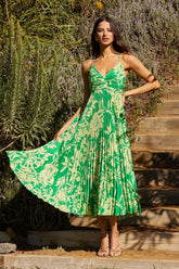 Blythe Dress Green Lime Floral