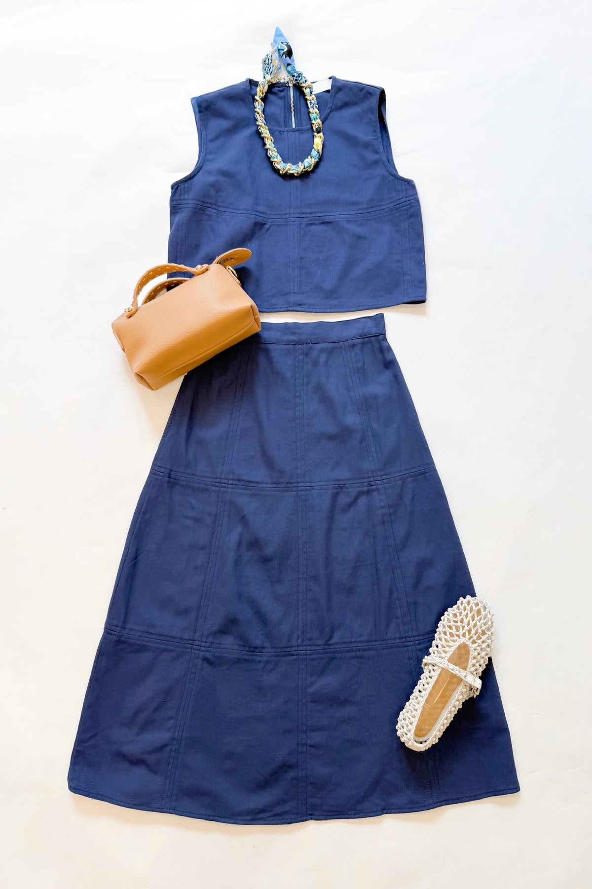 Mara Skirt Set Navy