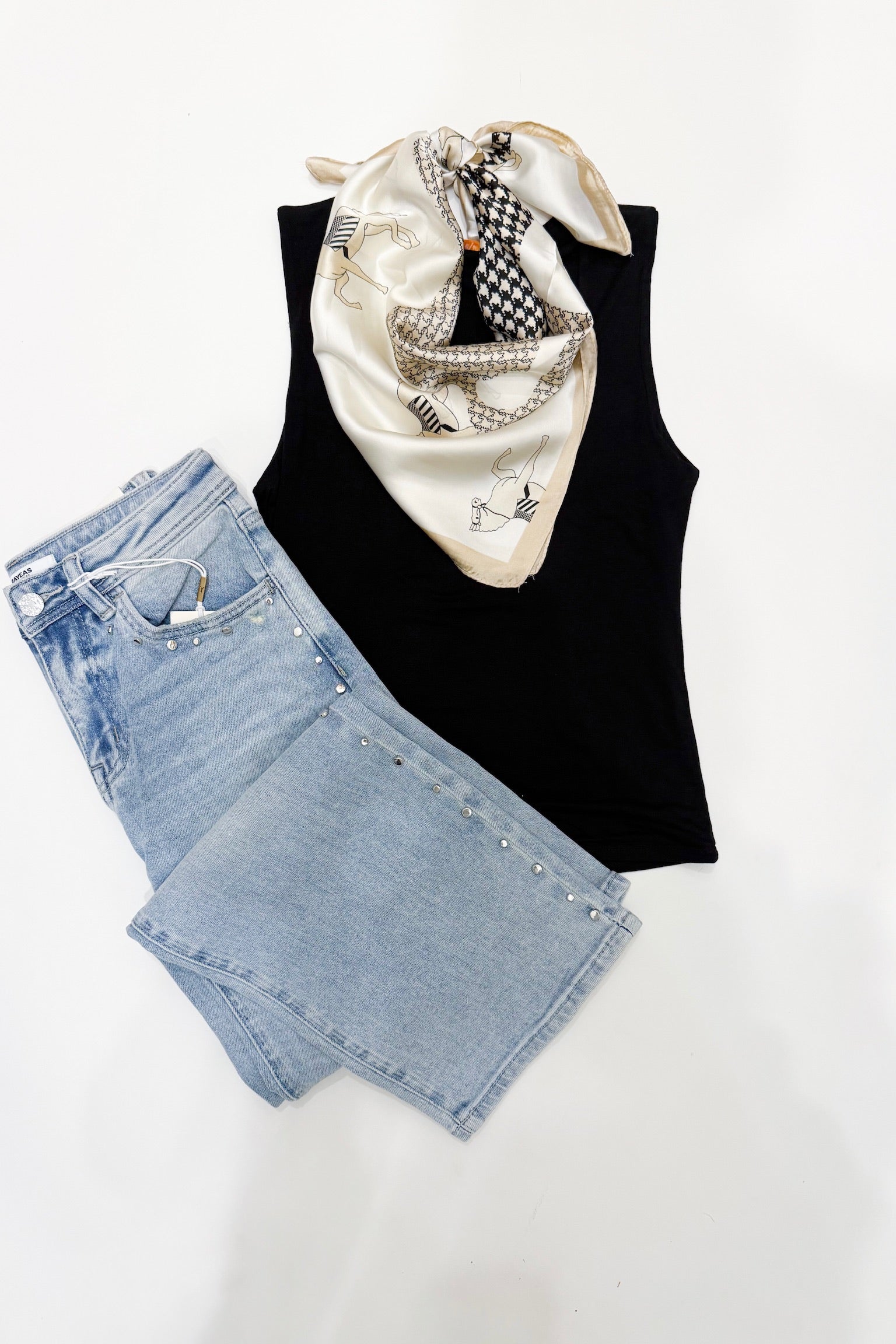 Double Knit Tank Black