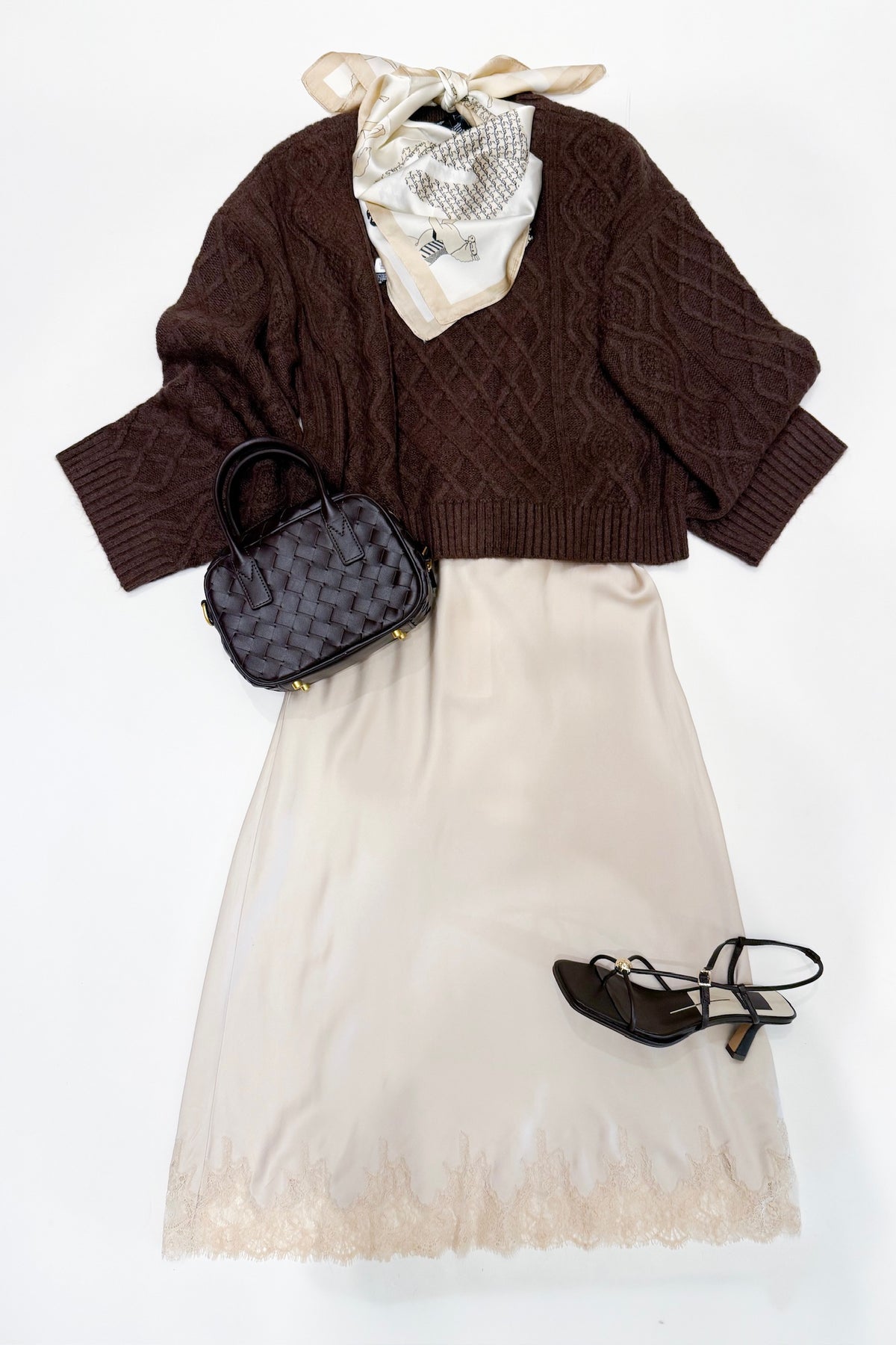 Wesley Knit Cable Pullover Cocoa