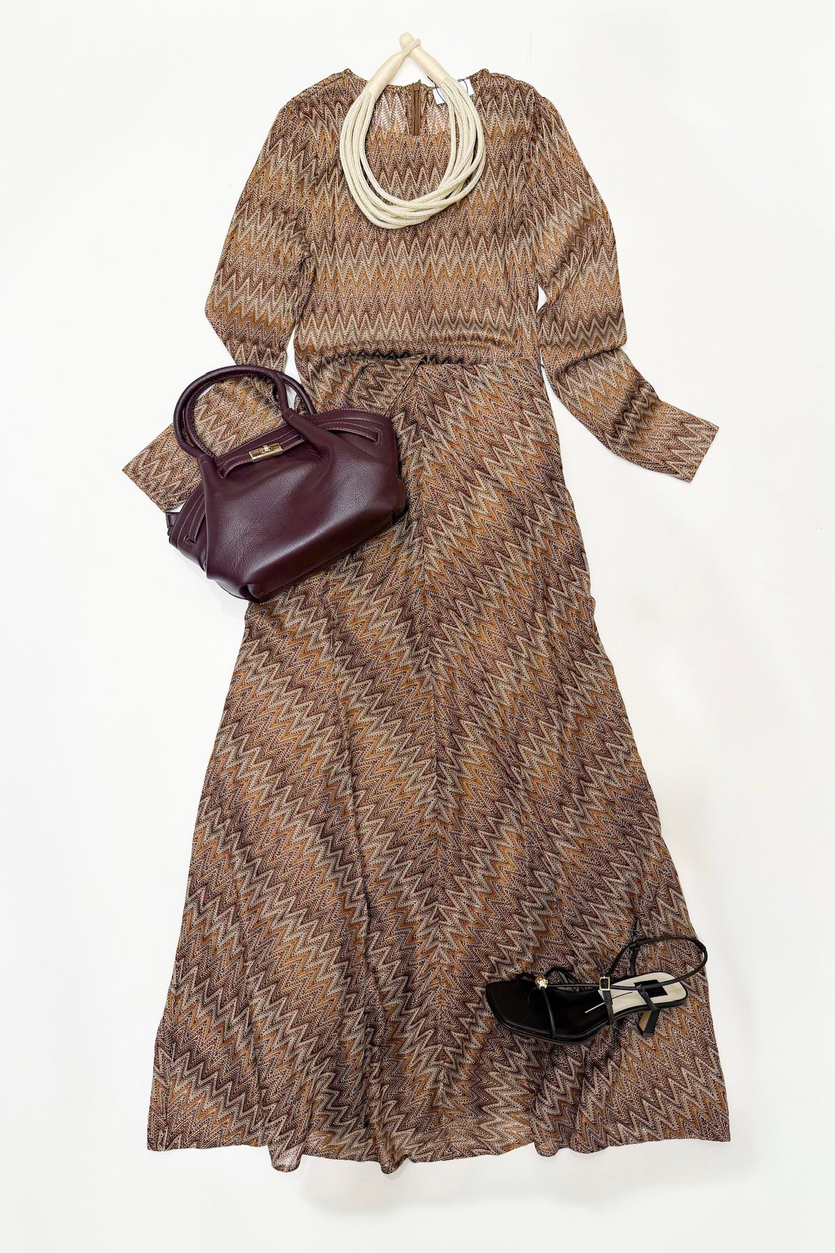 Noelle Top Chestnut Multi