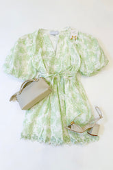 Honeydew Floral Mini Dress
