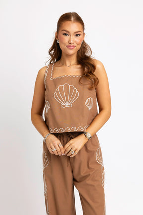 Maria Embroidered Pant Set