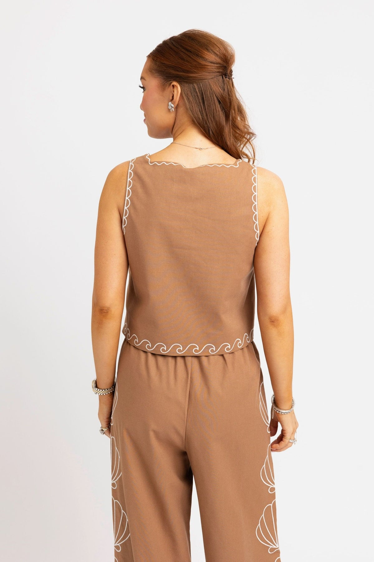 Maria Embroidered Pant Set