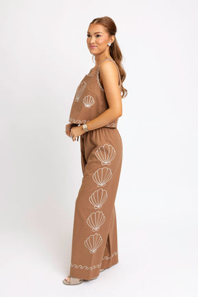 Maria Embroidered Pant Set