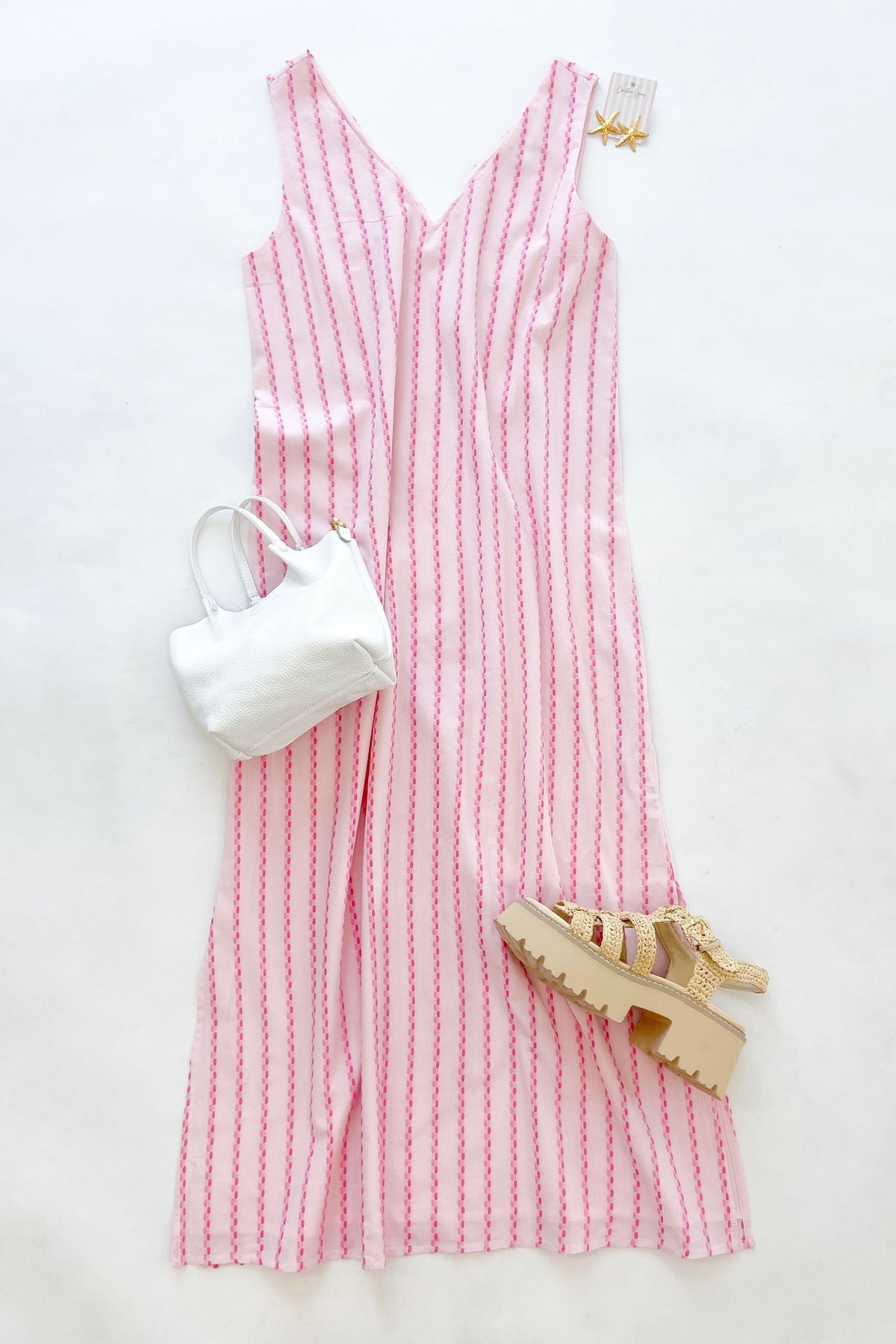 Zarra Midi Pink Swiss Dot