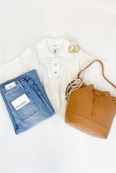 Miley Knit Top White
