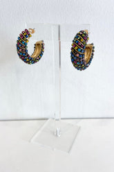 Kandi Jeweled Hoops