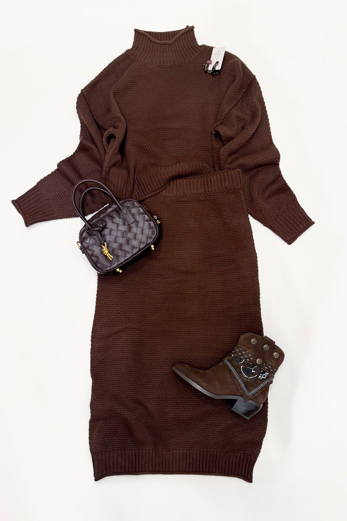 Miriam Skirt Set Brown