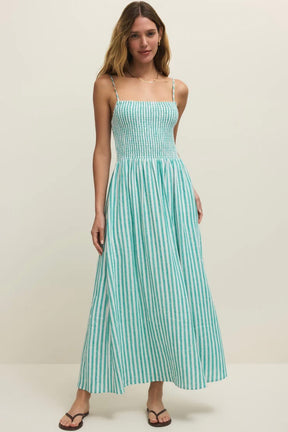 Bayside Striped Midi Dress La Palma