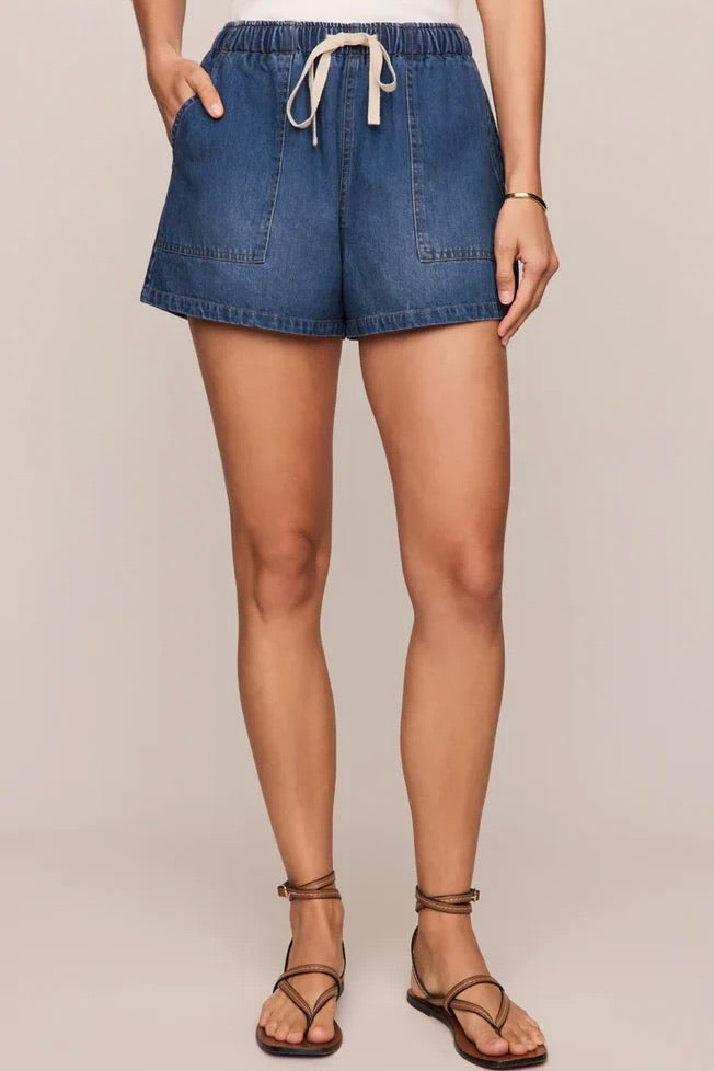 Staycation Denim Utility Short Deep Water