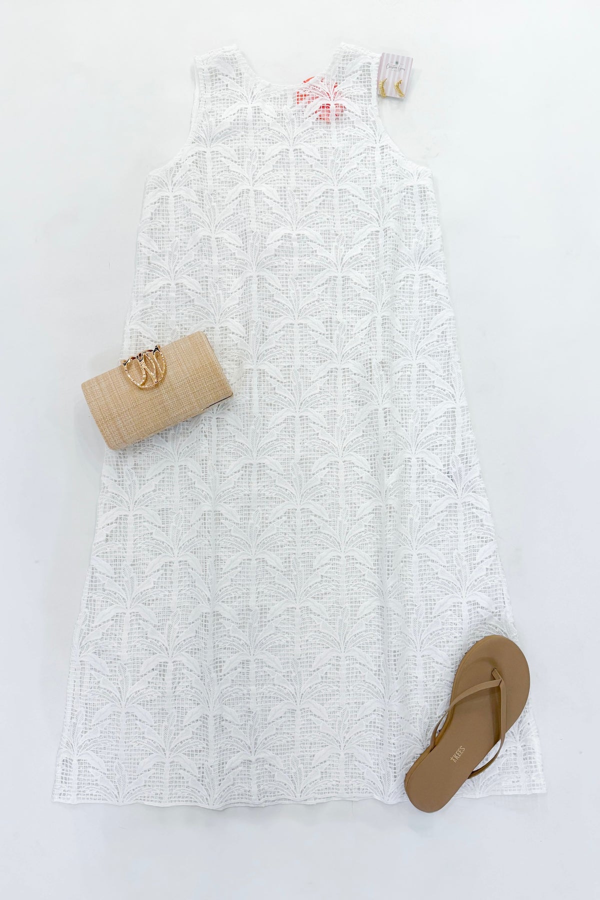 City of Palms Lace Cover Up Midi