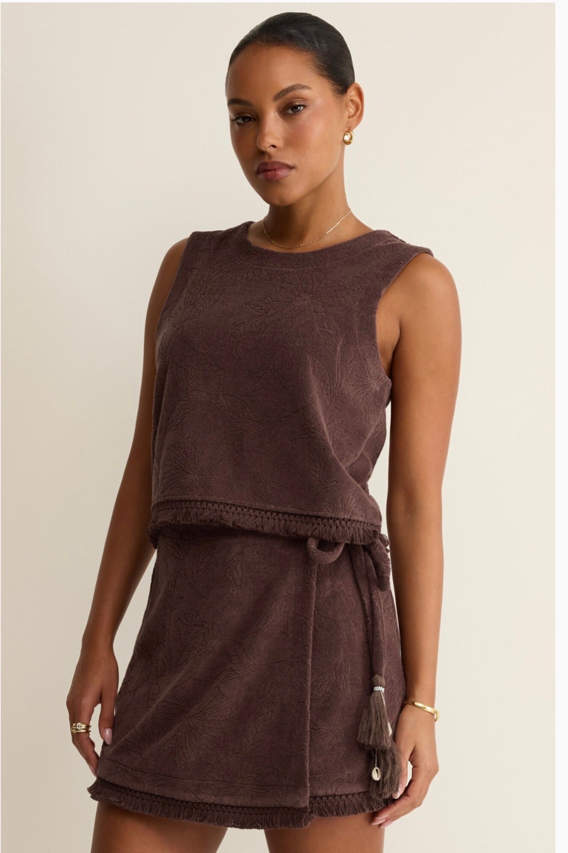 Canopy Wrap Skirt Chocolate