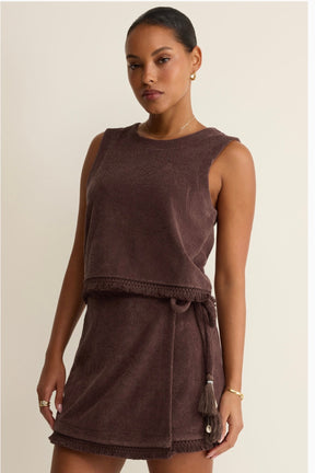 Canopy Wrap Skirt Chocolate