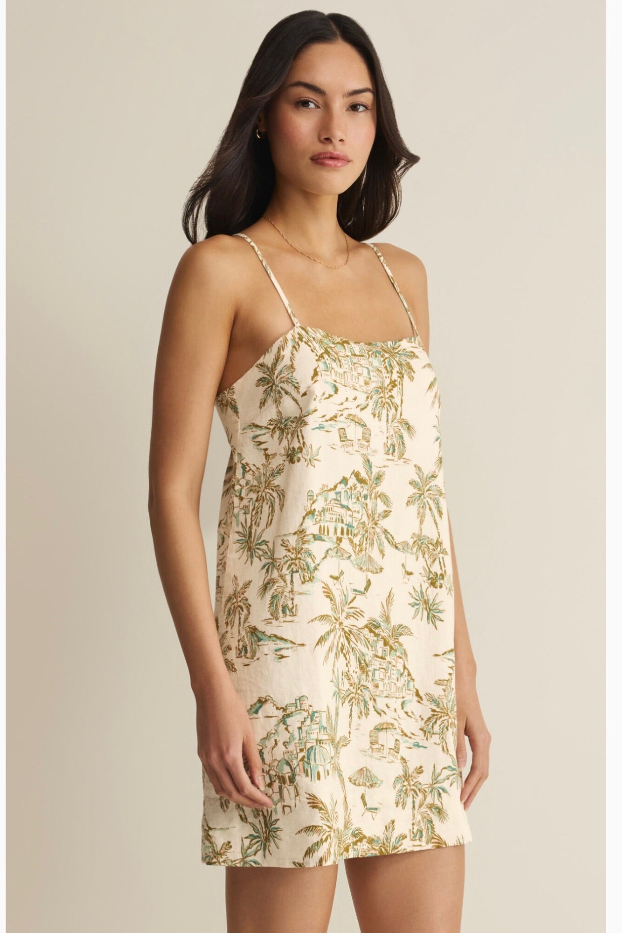 Maude Tiki Mini Dress