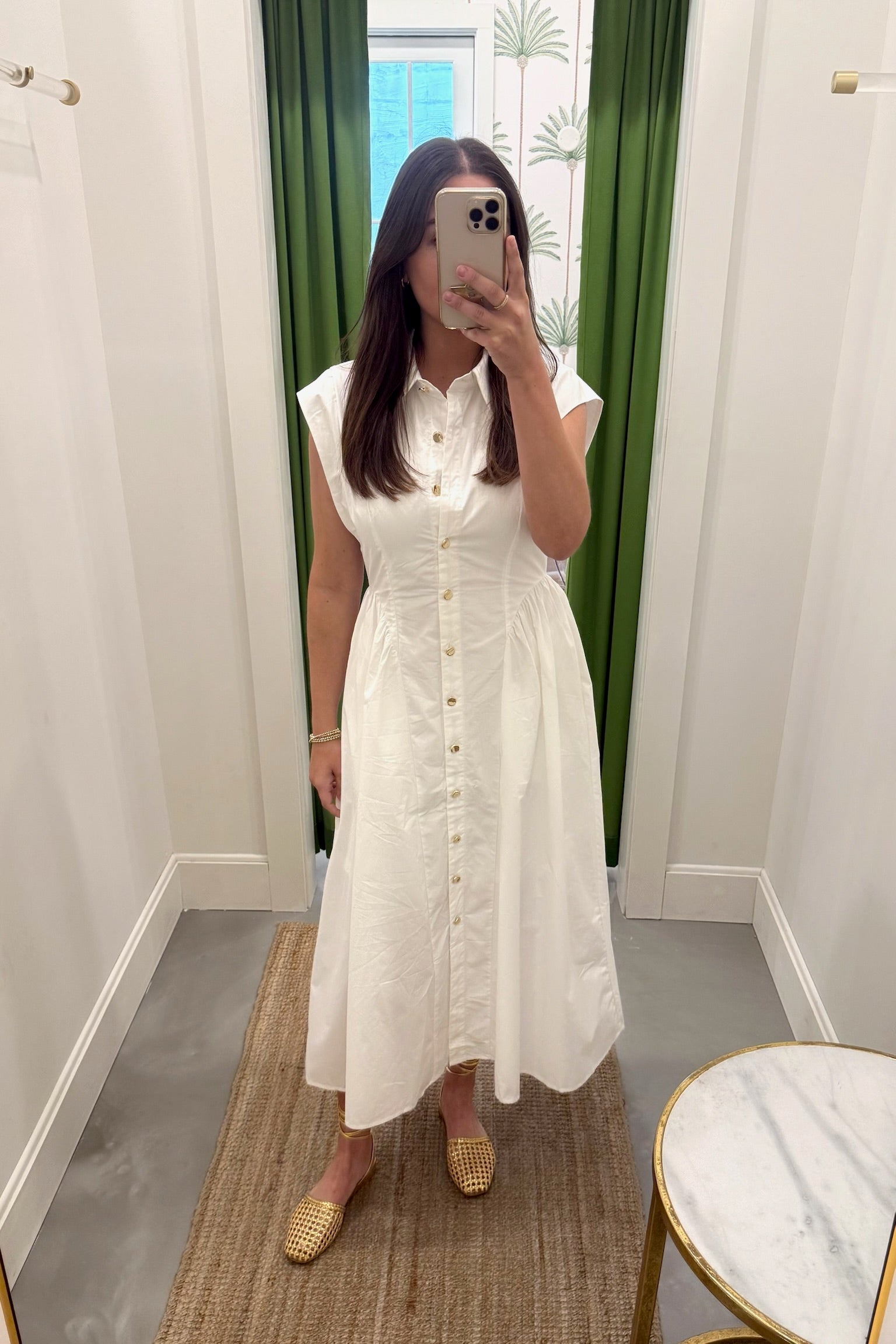 Brandi Midi Dress White