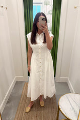 Brandi Midi Dress White