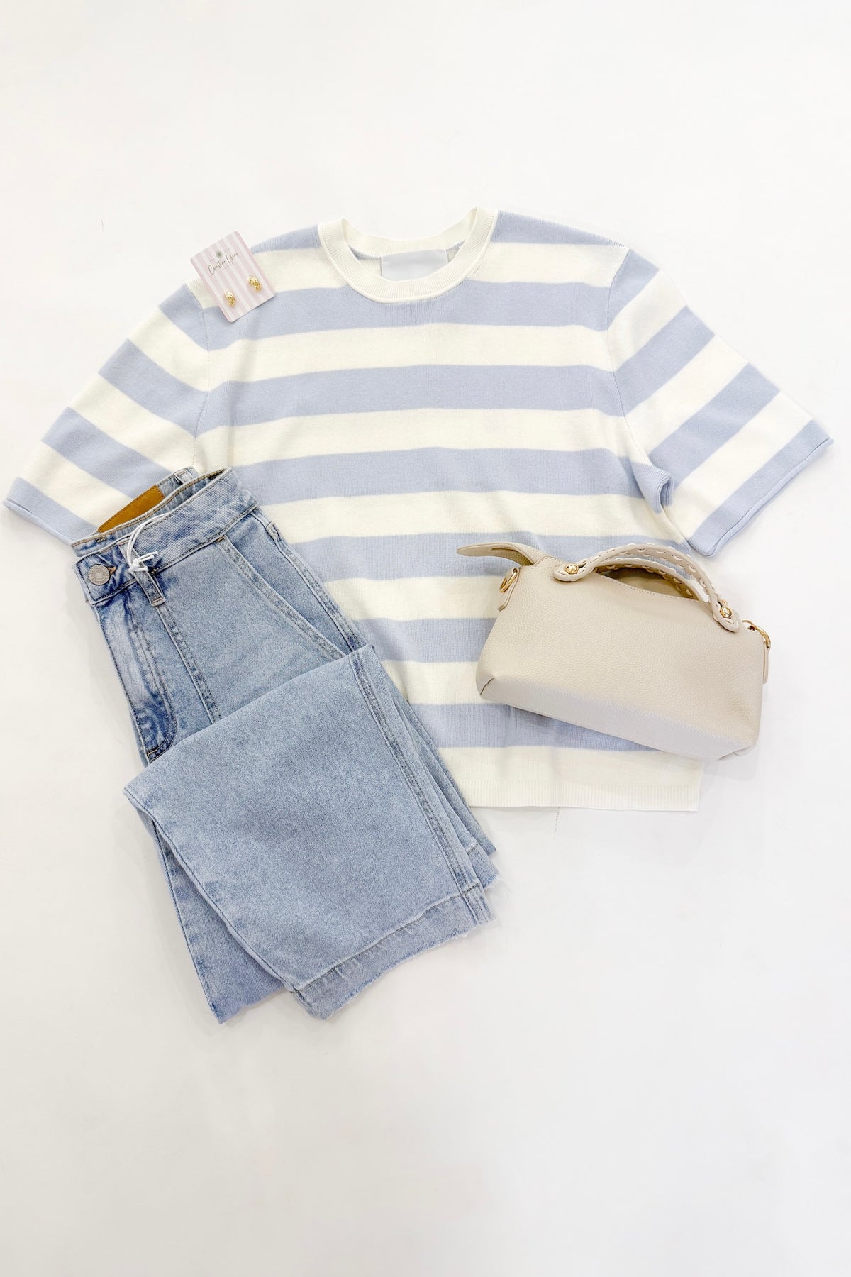 Colette Crew Neck Boxy Tee