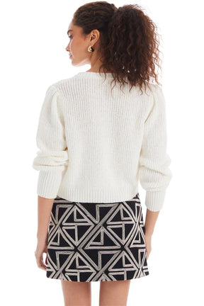 Gia Cardigan White