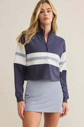 All Day Rugby Top Worn Blue