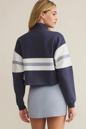 All Day Rugby Top Worn Blue