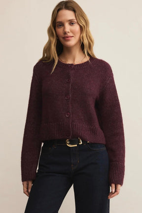 Breen Cardigan Merlot