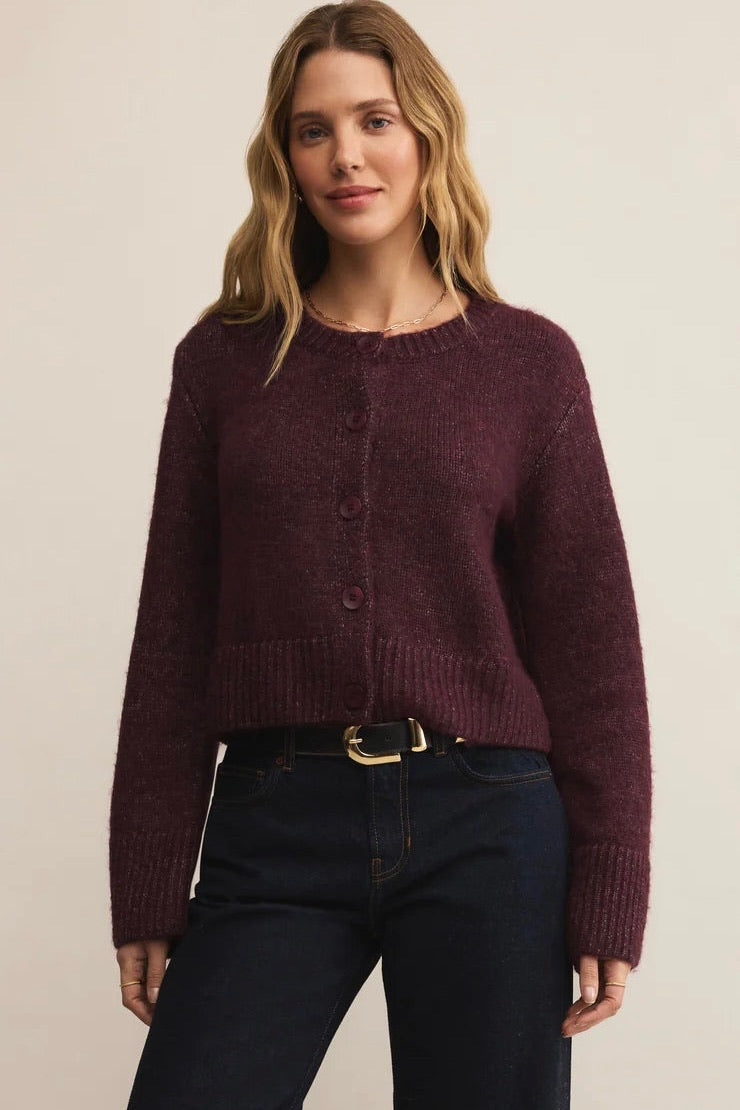 Breen Cardigan Merlot