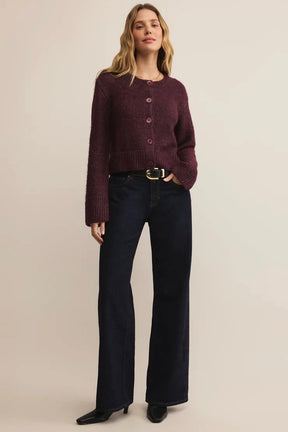 Breen Cardigan Merlot